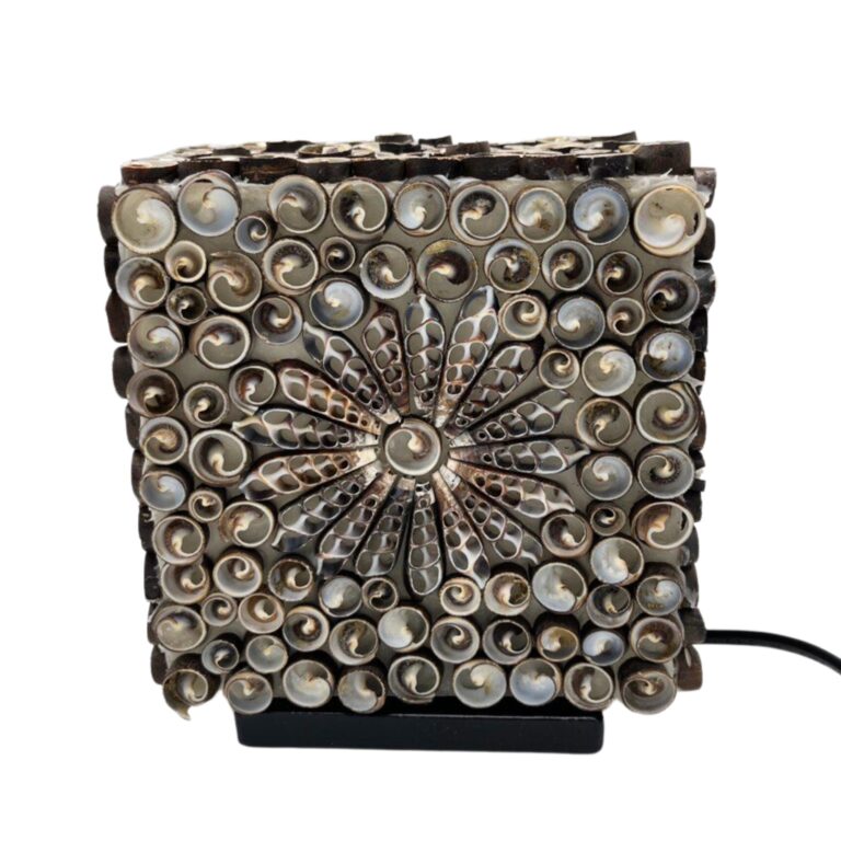 Boho-Sea-Shell-Lamp-Chocolate-Twist-Square-15cm