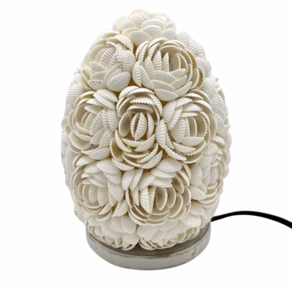 Boho Havskjell Lampe - Rose Oval - 15cm - Bilde 2