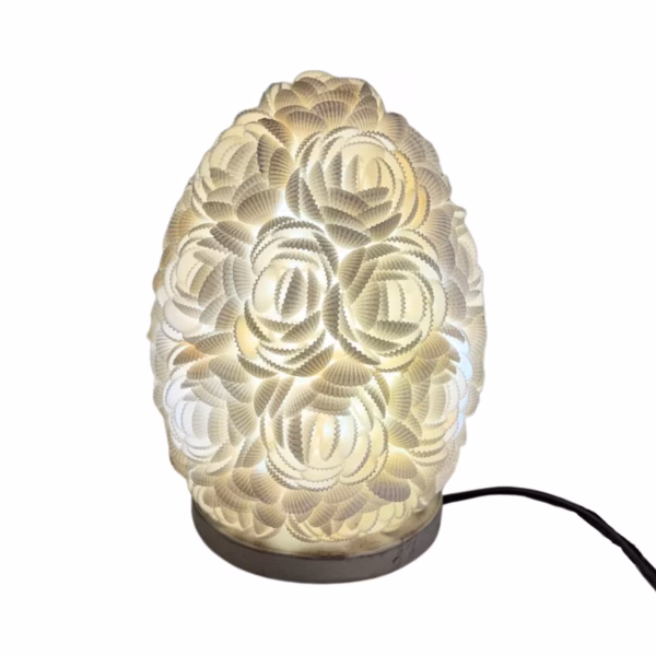 Boho Havskjell Lampe - Rose Oval - 15cm - Bilde 3