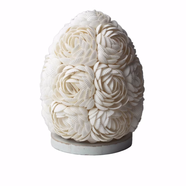 Boho Havskjell Lampe - Rose Oval - 15cm