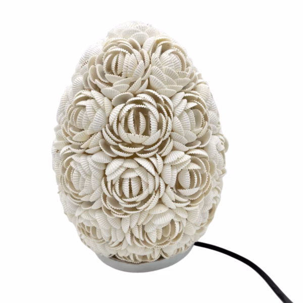 Boho Havskjell Lampe - Rose Oval - 20 cm - Bilde 2