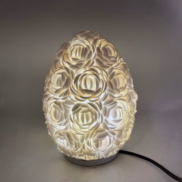 Boho Havskjell Lampe - Rose Oval - 20 cm - Bilde 4