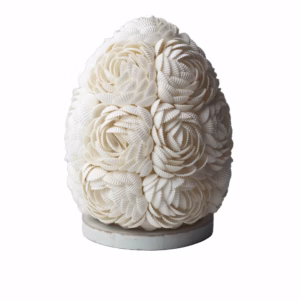 Boho Havskjell Lampe - Rose Oval - 20 cm