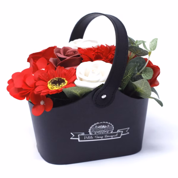 Bouquet Petite Basket - Rige Røde Farver