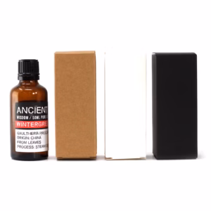 Æske for 50ml Ravfarvet Flaske - Sort