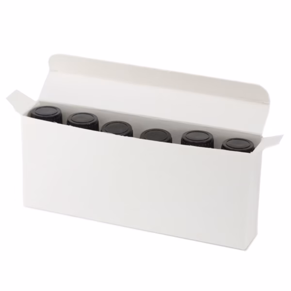 Boks for 6 10ml Eteriske Oljeflasker Hvit - Bilde 2
