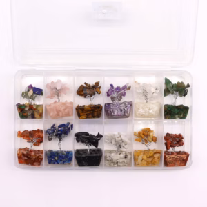 Ädelstensträd med Orgonitbas - Mini (12-pack) - Blandade stenar