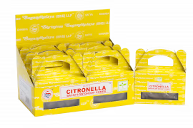 Røkelseskjegler Backflow Eske / Boks med - Satya Citronella Dhoop