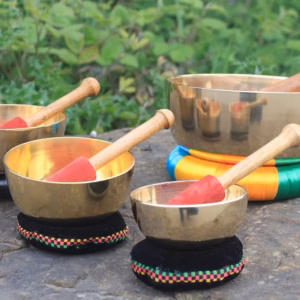 10cm Brass Bols Chantants Set