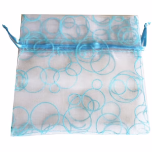 Bubble Organza Bag - Babyblå