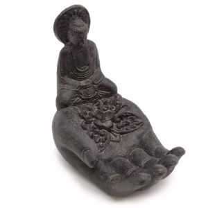 Buddah & Hand Røkelsesbrenner (Svart)