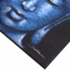 Buddha Gemälde - Blau - Brokatdetail – Bild 4