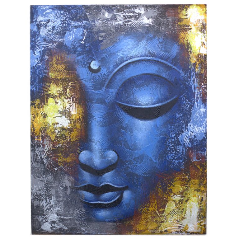 Buddah-Painting-Blue-Face-Abstract