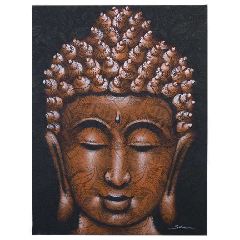 Buddah-Painting-Copper-Brocade-Detail