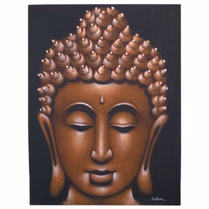Buddah Painting - Copper Sand Finish