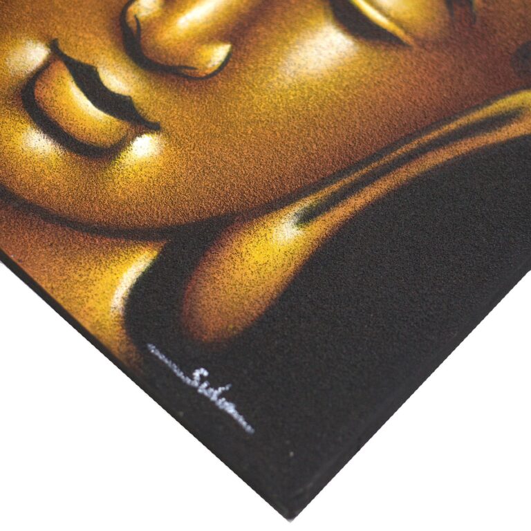 Buddah-Painting-Gold-Sand-Finish