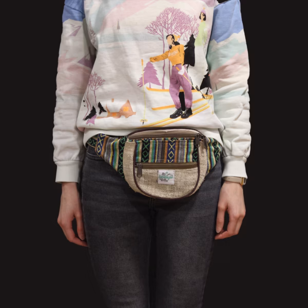 Bum Bag - Hamp Og Bomull - Tilfeldig Design - Bilde 8