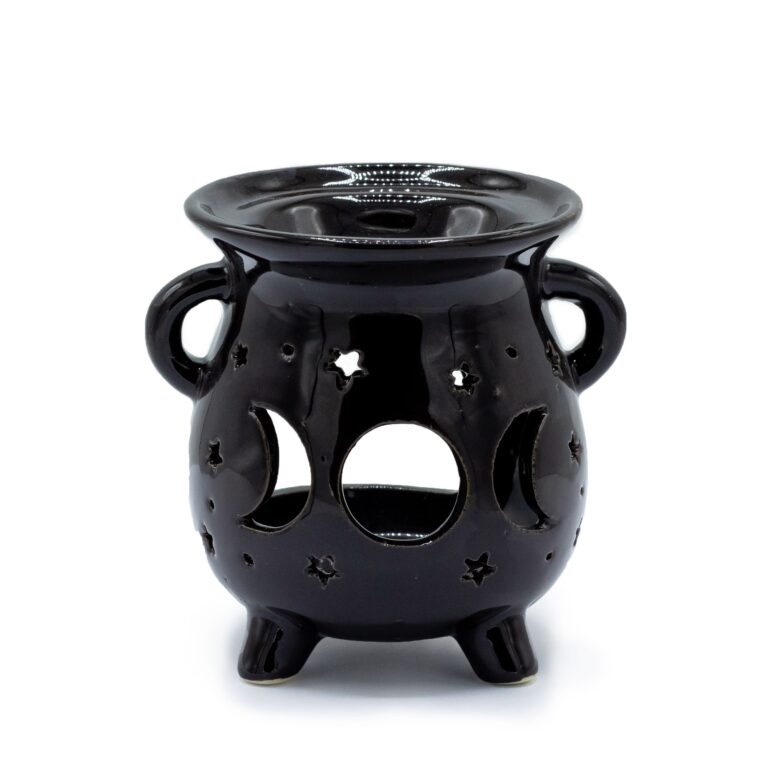 Caildren-Oil-Burner-Moon-Phase-Black