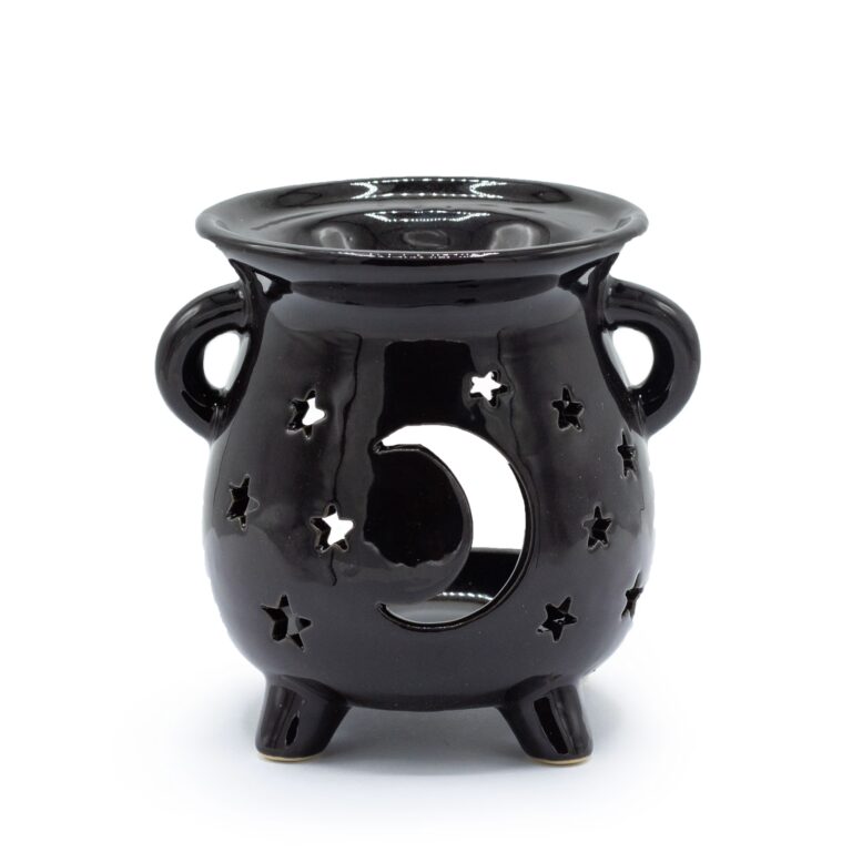 Caildren-Oil-Burner-Moon-Stars-Black