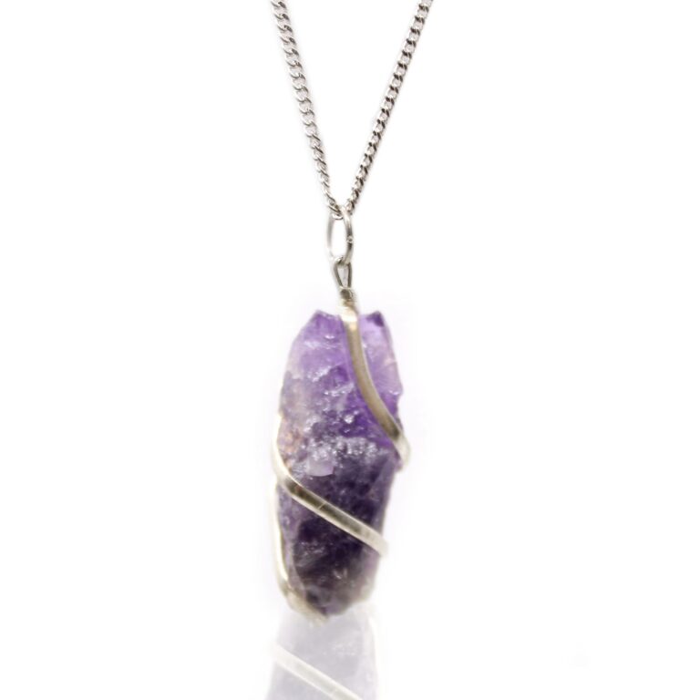 Cascade-Wrapped-Gemstone-Necklace-Rough-Amethyst