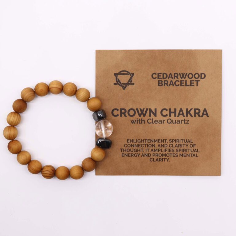 Cedarwood-Crown-Chakra-Bangle-with-Clear-Quartz