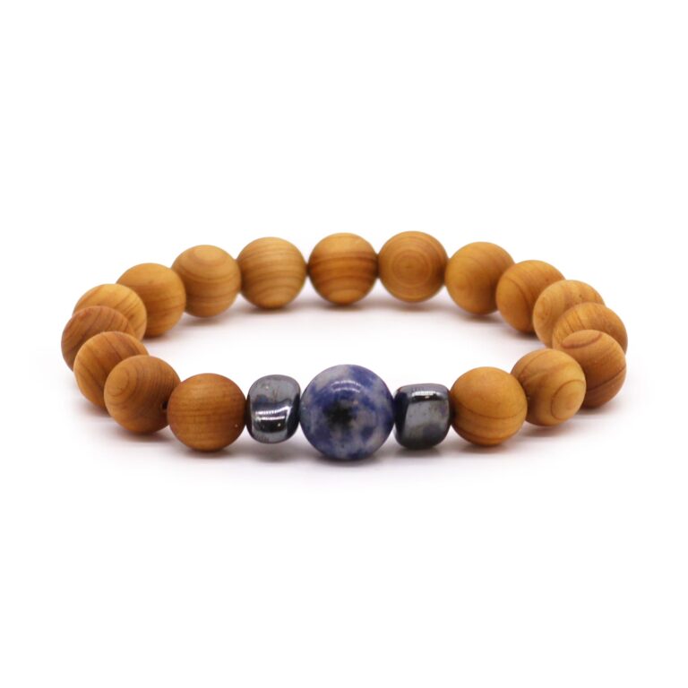 Cedarwood-Throat-Chakra-Bangle-with-Sodalite
