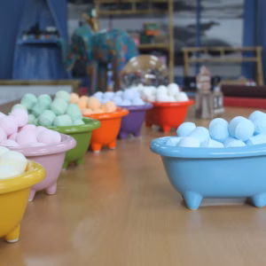 Baignoire en Céramique - Bleu Bébé - Mini