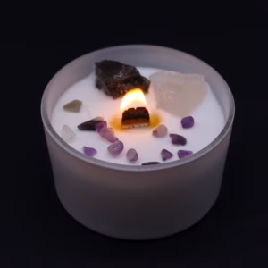 Chakra Kristallkerzen - Kronenchakra