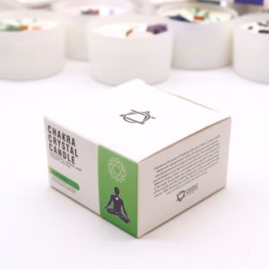 Chakra Kristallkerzen - Herz - Chakra