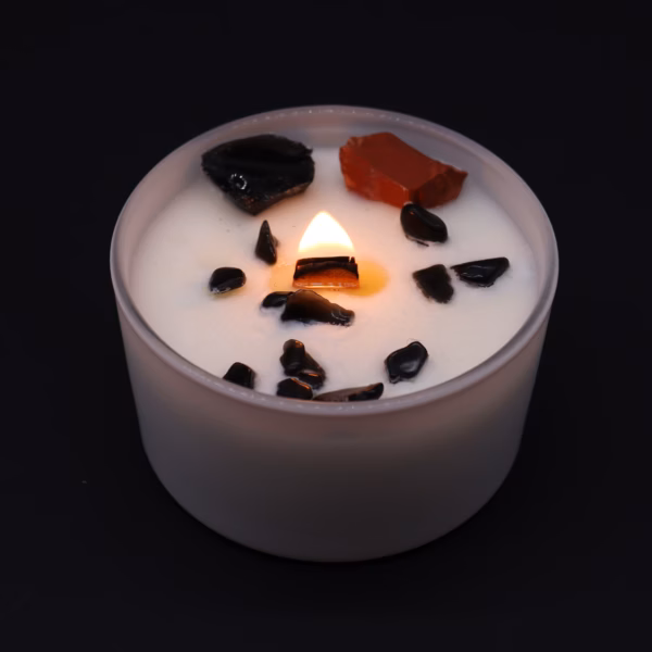 Chakra Crystal Candles - Root Chakra - Image 5