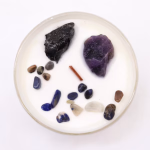 Chakra Kristallkerzen - Solarplexus - Chakra