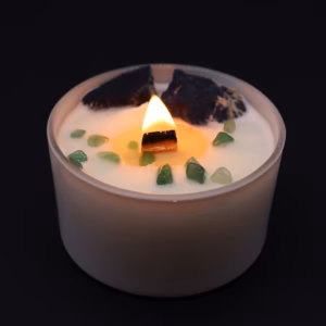 Chakra Kristallkerzen - Hals - Chakra