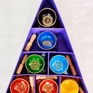 Chakra Pyramid Singing Bowl Gavesett