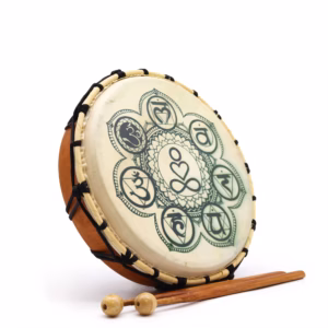 Chakra Sjamanistisk Tromme med Pinner - 25 cm