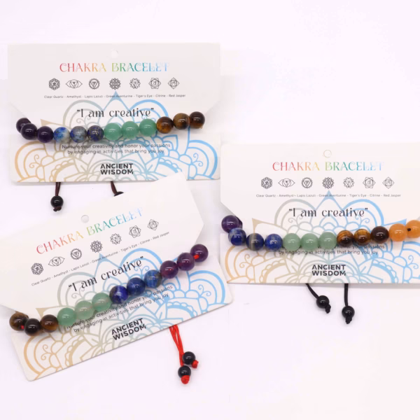 Pulseras De Chakras - 21 Piedras - Imagen 2