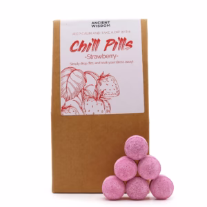 Jordgubbe - Chill Pills Badbomber Presentpaket 350g - Chill Pills Gift Pack 350g