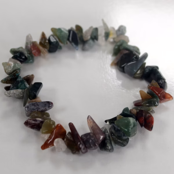 Chipstone Armbånd - Moss Agate
