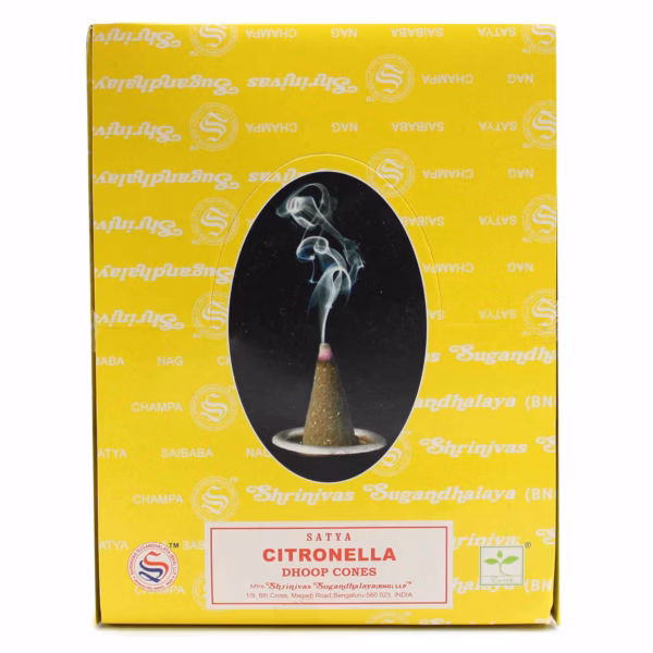 Citronella Dhoop Røkelseskjegler - Bilde 2
