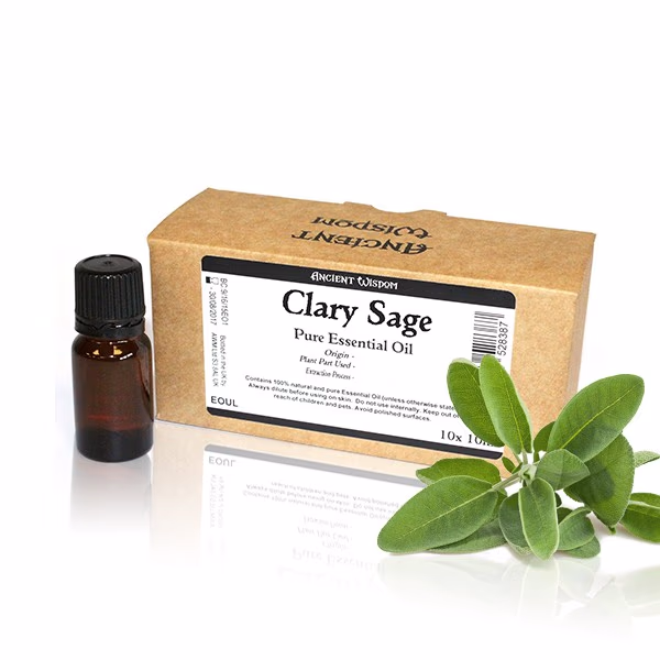 Clary Sage Essential Oil  Unlabelled 10ml x 10pcs
