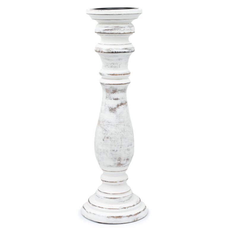 Classic-Candle-Stand-Whitewash-37x10cm-Large