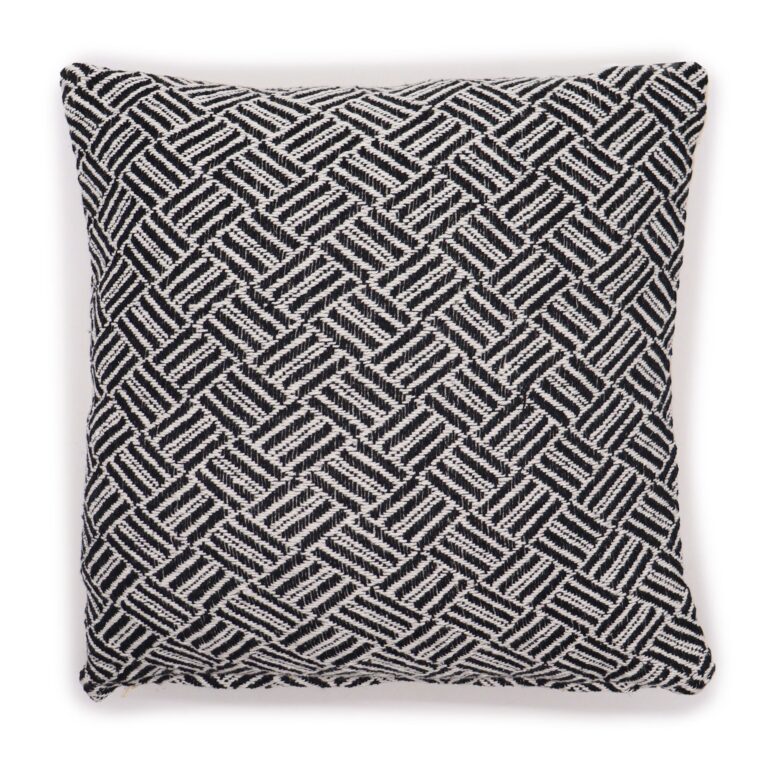 Classic-Cushion-Cover-Criss-Cross-Black-40x40cm