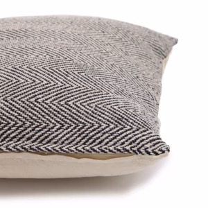 Housse de Coussin Classique - Chevron Fin Gris - 40x40cm