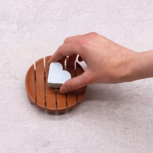 Classic Mahogany Soap Dish - Round