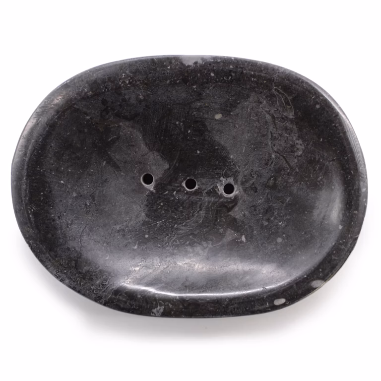 Classic-Oval-Black-Marble-Soap-Dish