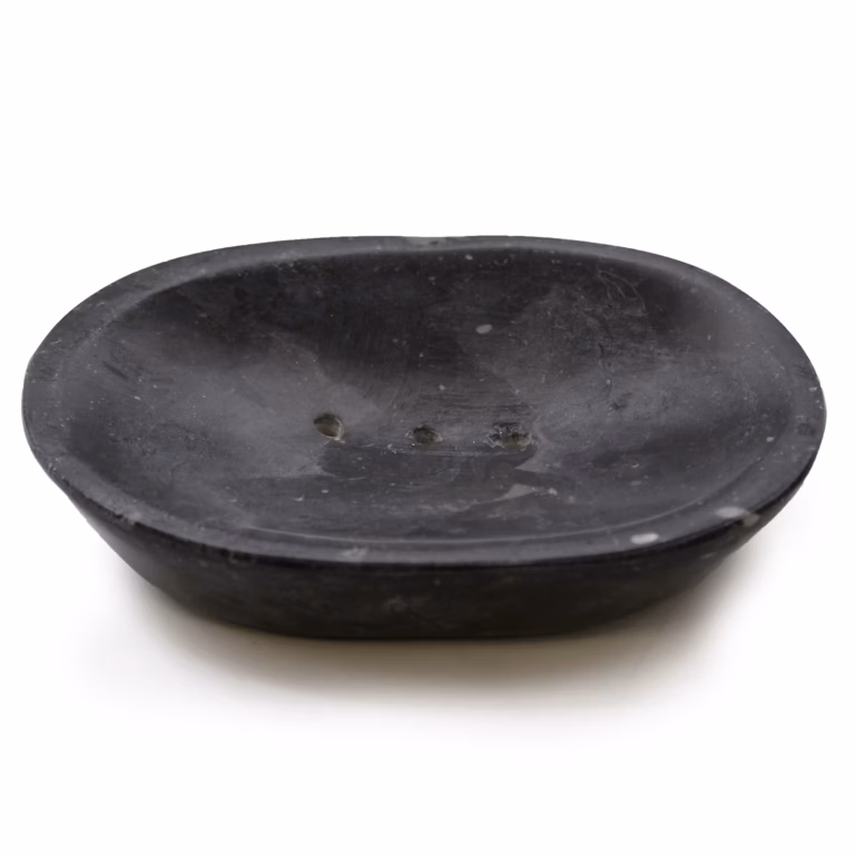 Classic-Oval-Black-Marble-Soap-Dish
