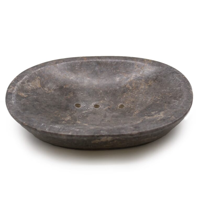 Classic-Oval-Grey-Marble-Soap-Dish
