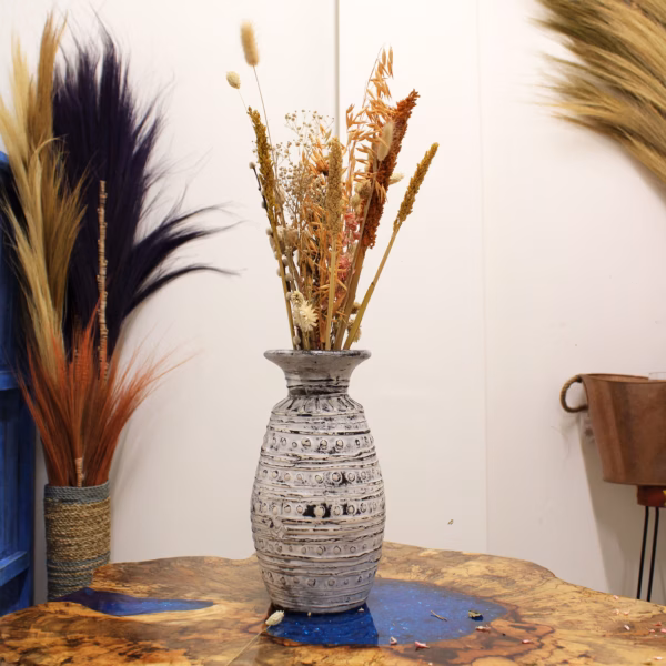 Klassisk Formet Vase - Krem - Bilde 2