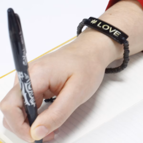 Coco Slogan Bangle - #Love - Image 3