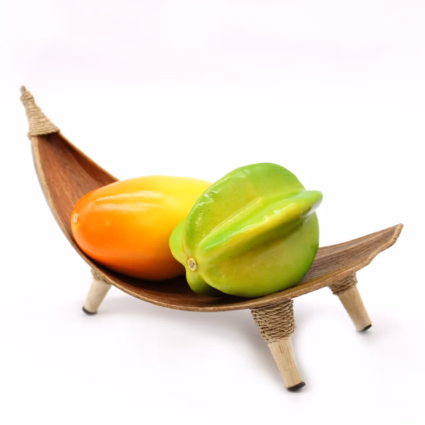 Coconut Leaf Fruit Bowl Set - Natural - Image 5