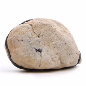 Farbige Calcit - Geoden - Schwarzer Stein - Lila & Gold
